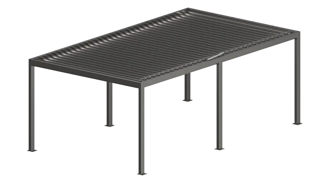 Doppelmodul der Pergola SB 400 mit geschlossenem Dach