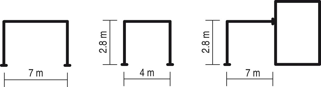 Querschnittsschema von Lamelle und Rahmen der Pergola SB 400 (Zeichnung von Aluprof)