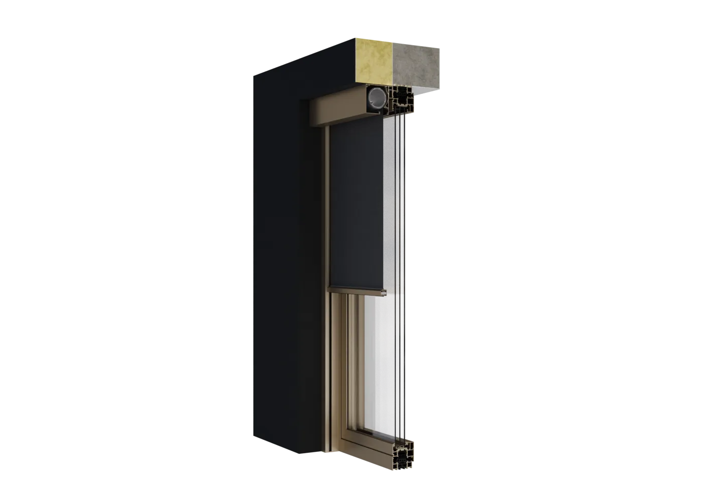 WIN SCREEN Invest Line ZIP 110: Kasten 110 mm mit Einbauführung P1